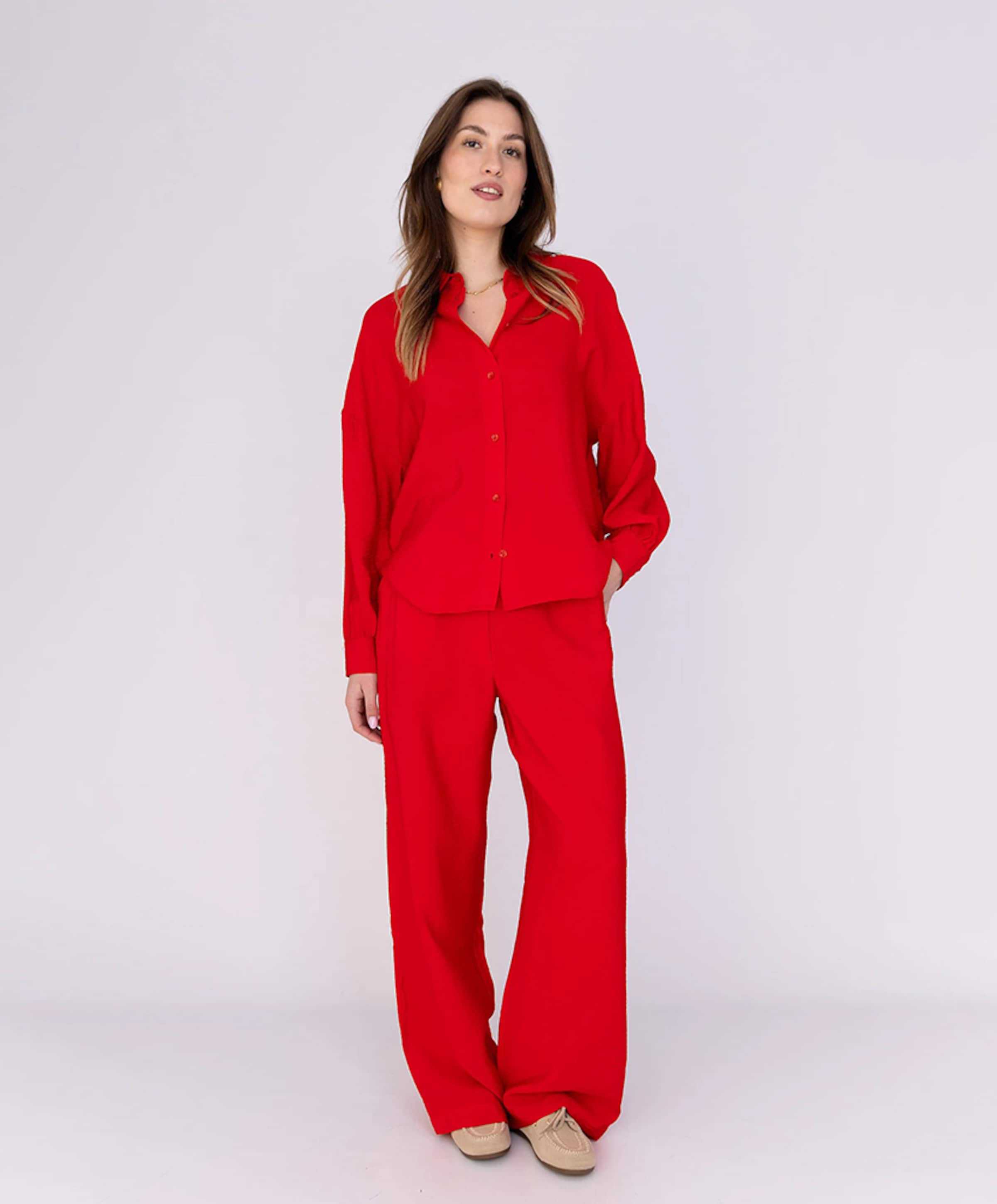 Anna Dames blouse rood