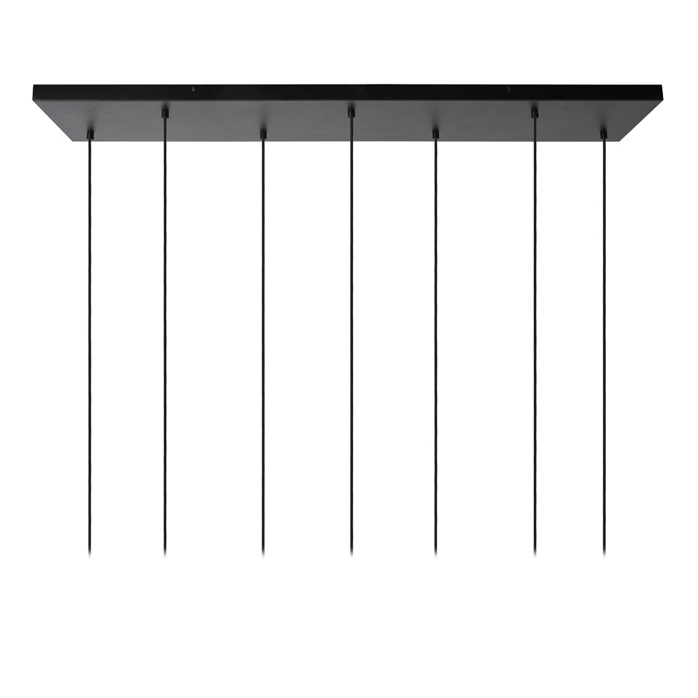 Lucide Marius hanglamp 130cm 7x E27 zwart