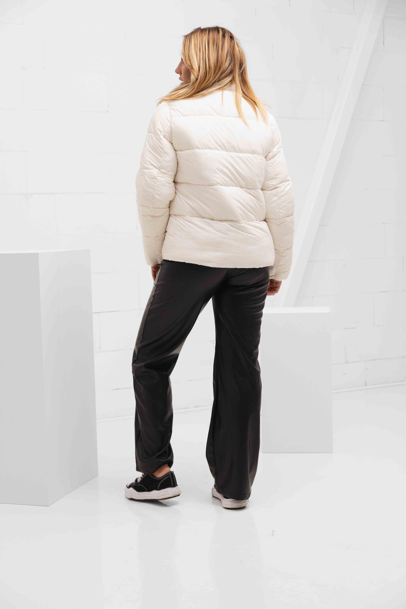 Guess Claudia Light Puffer Jas Dames Wit