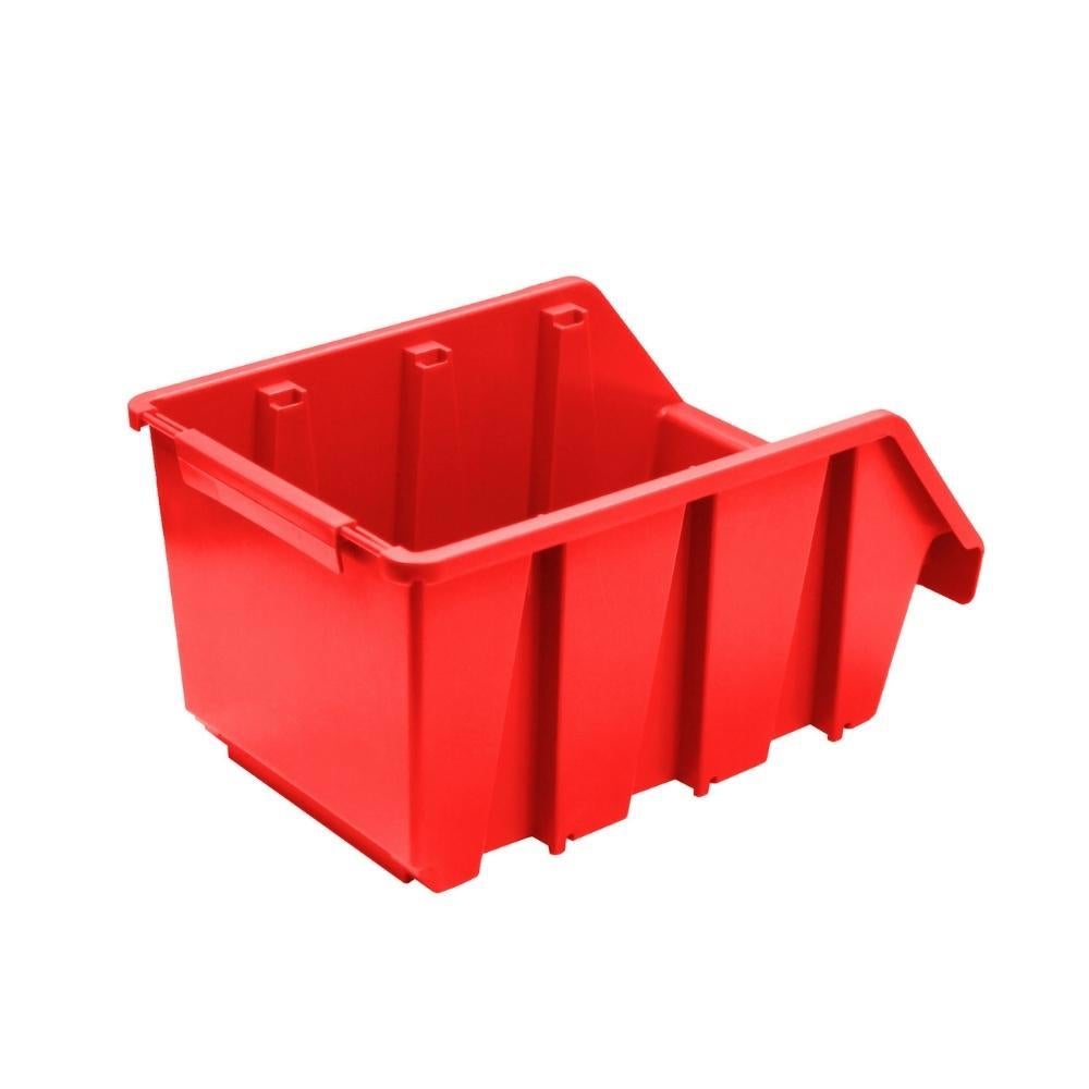 PROREGAL SuperSaver Set 10x Opbergdoos 3 HxBxD 12,6 x 17 x 24 cm Polypropyleen Rood