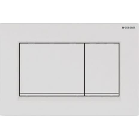 GEBERIT SIGMA30 betjeningsplade 246x164x12 mm hvid/mathvid