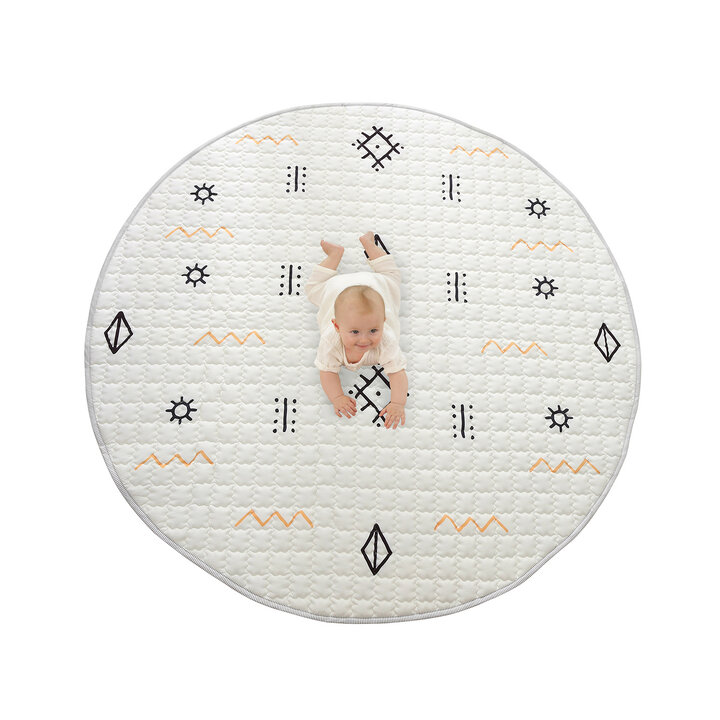 Speelkleed baby rond - Noa Aztec Creme