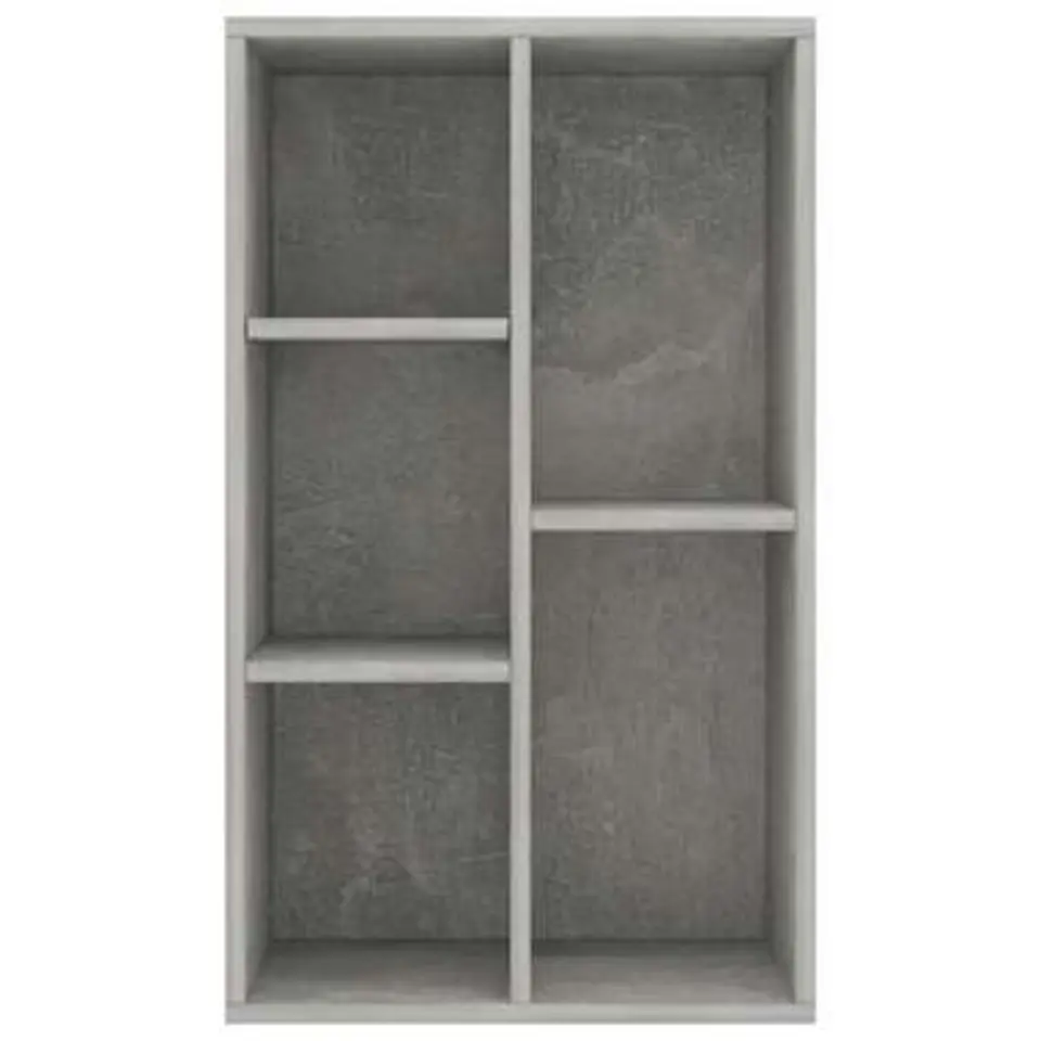 vidaXL - Boekenkast - Grijs - Bewerkt hout