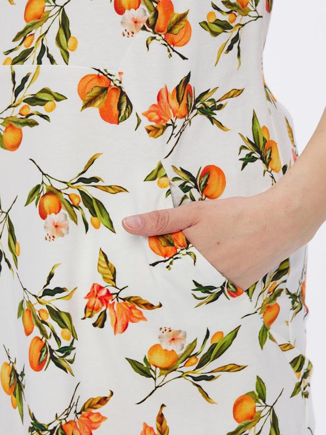 Kleid mit Orangen Druck
