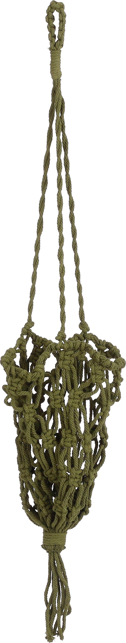 Mica Decorations plantenhanger groen D 17 H 75 cm