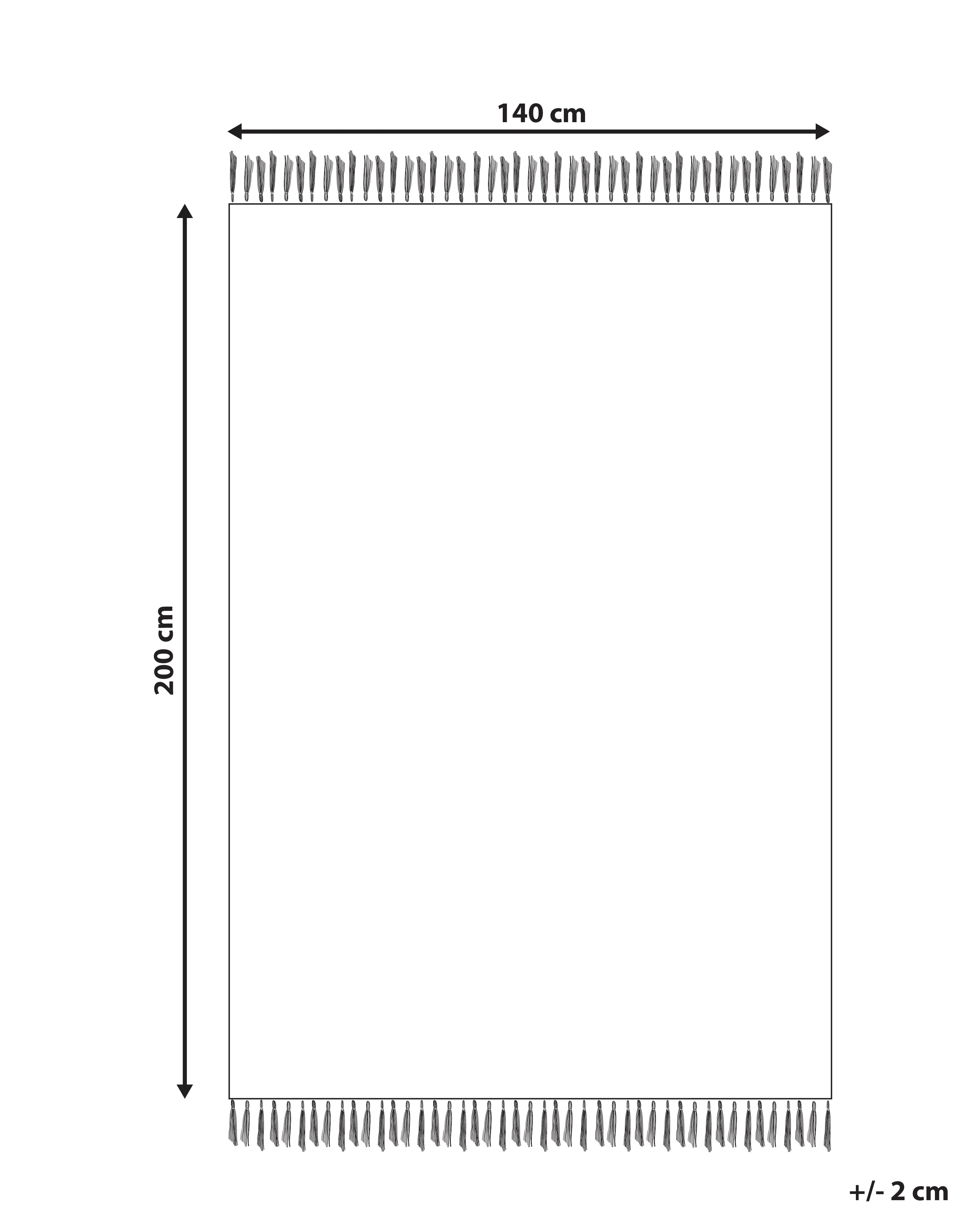 Kindervloerkleed CAPARLI Roze 140 x 200 cm Katoen