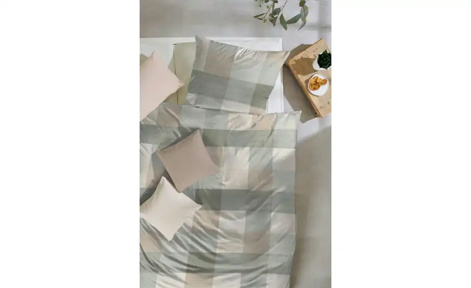 Biber Bettwäsche-Set Khaki 220 cm 155 cm