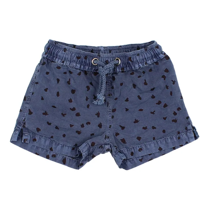 Búho Short de Bain Coton Bio Animal Bébé | Bleu marine