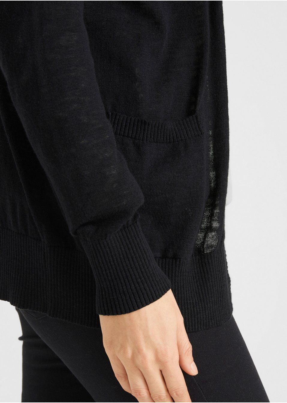 Gilet en maille avec poches