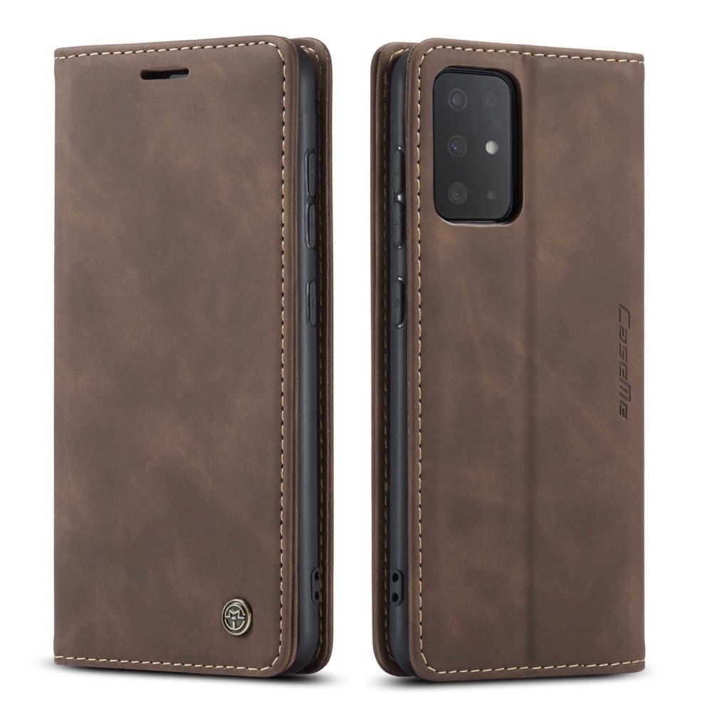 Samsung Galaxy S20 / S20 5G Leder Tasche Flip Wallet Etui mit Kartenfächern - Dunkelbraun