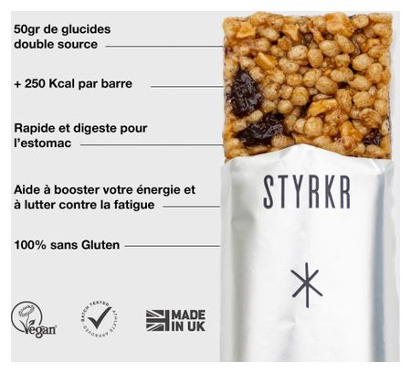 Barre énergétique Styrkr BAR50 Pomme/Cannelle/Caramel - 75g
