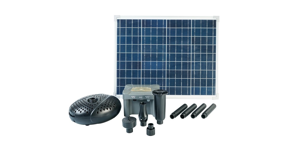 UbbinkSolarMax 2500 Accu pomp  (Zwart, Incl. solarpaneel, pomp en accu)