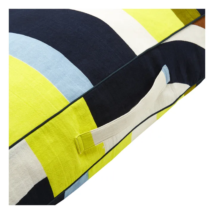 Mapoésie Coussin de sol Supersonic | Jaune citron