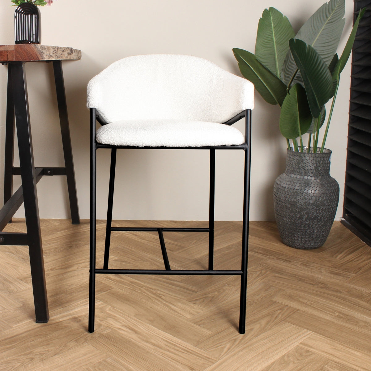 DS4U - Elza barkruk boucle ivoor 65 cm