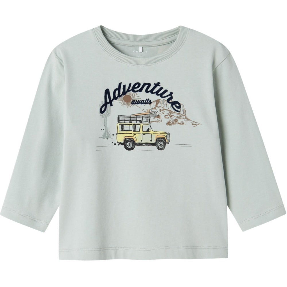 Køb Name It Aqua Gray Hako Regular Bluse