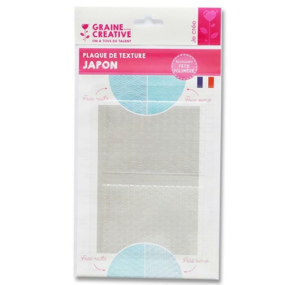 Plaque de texture pour pâte polymère - japon