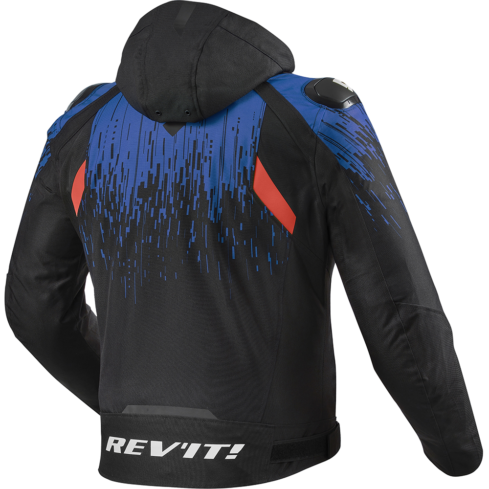 Rev'it - Blouson Quantum 2 H2O Noir / Bleu / Rouge