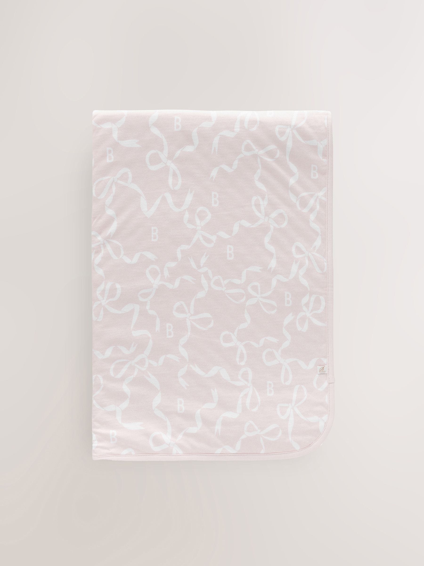 Lichtroze - Baker by Ted Baker - Deken met strikjesprint