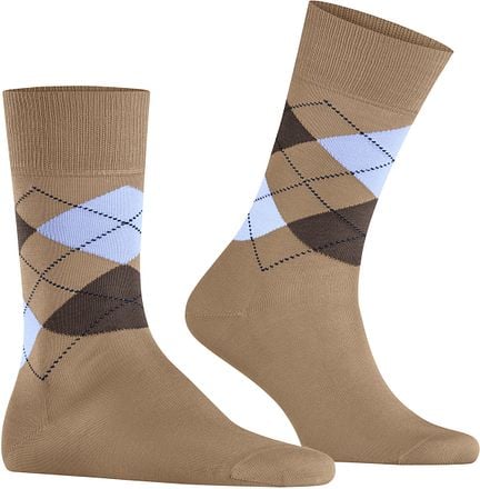 Burlington Manchester Sok Ruit Beige 4240 21088-4240 kopen