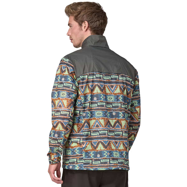 Veste trail PATAGONIA M'S HOUDINI STASH 1/2 ZIP P/O HIGH HOPES GEO: FORGE GREY