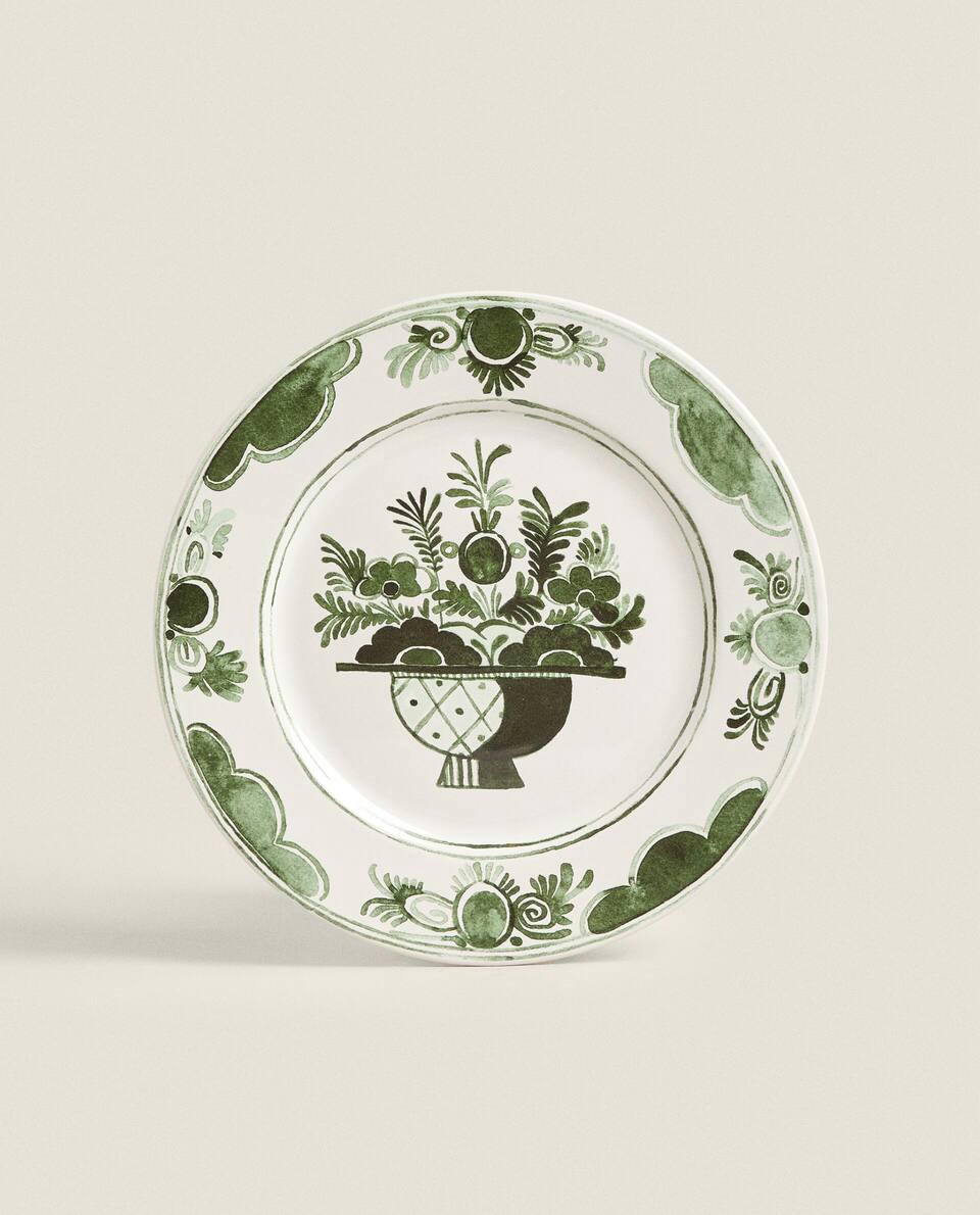 LOUÇA DE MESA DE BARRO COM ESTAMPA DE FRUTAS