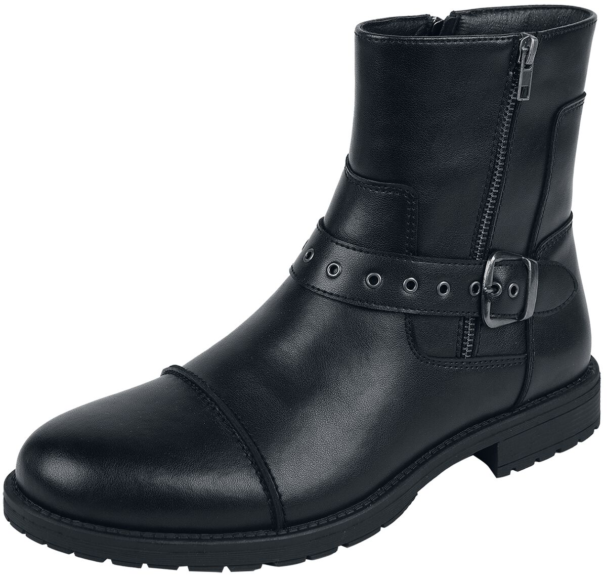 Boots With Belt And Buckles | Rock Rebel by EMP Bottes de motard