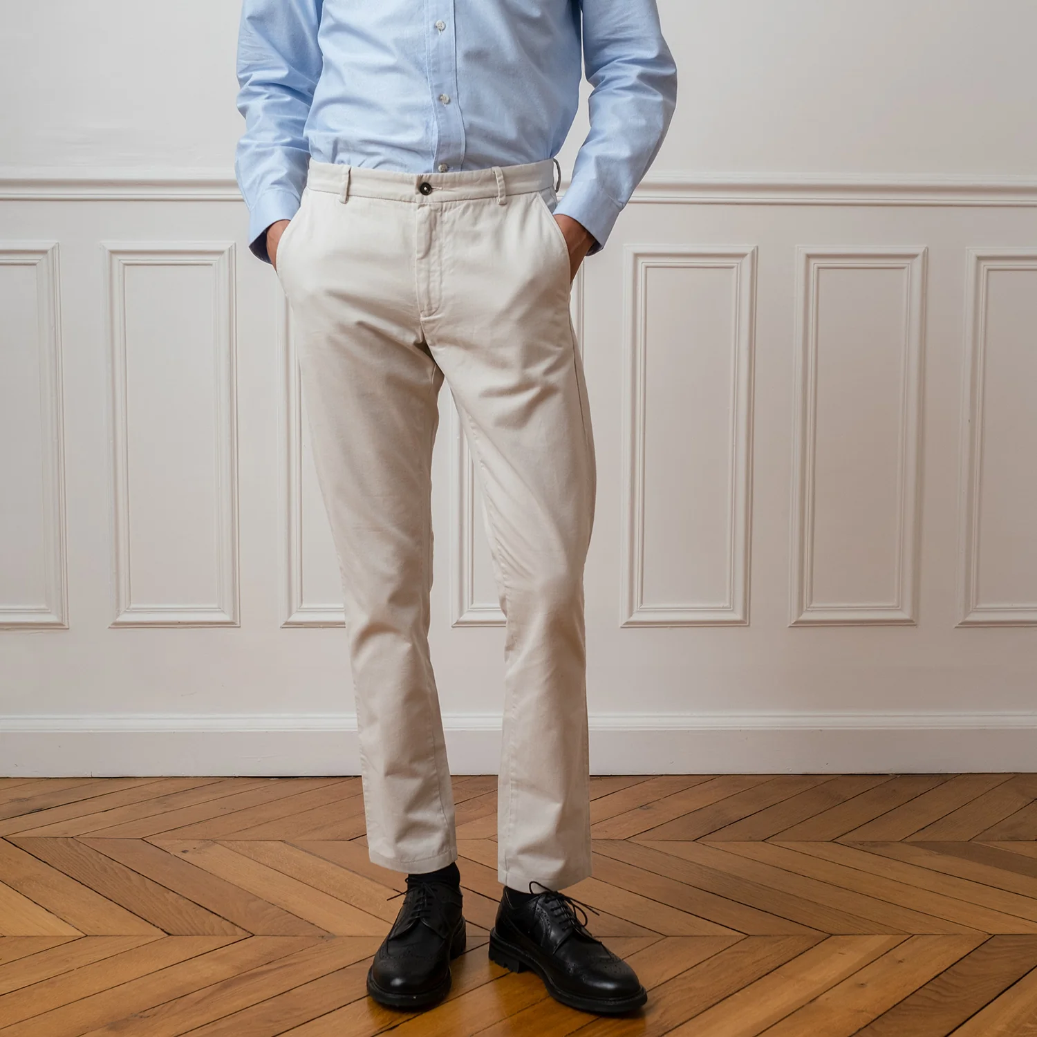 Ecru chinos