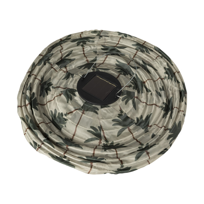 Solar lampion print - beige - ø30x28 cm