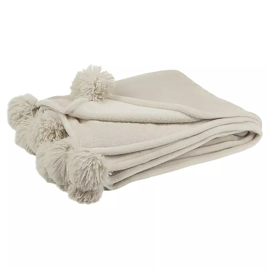 Kuscheldecke PomPom 130 x 170 cm