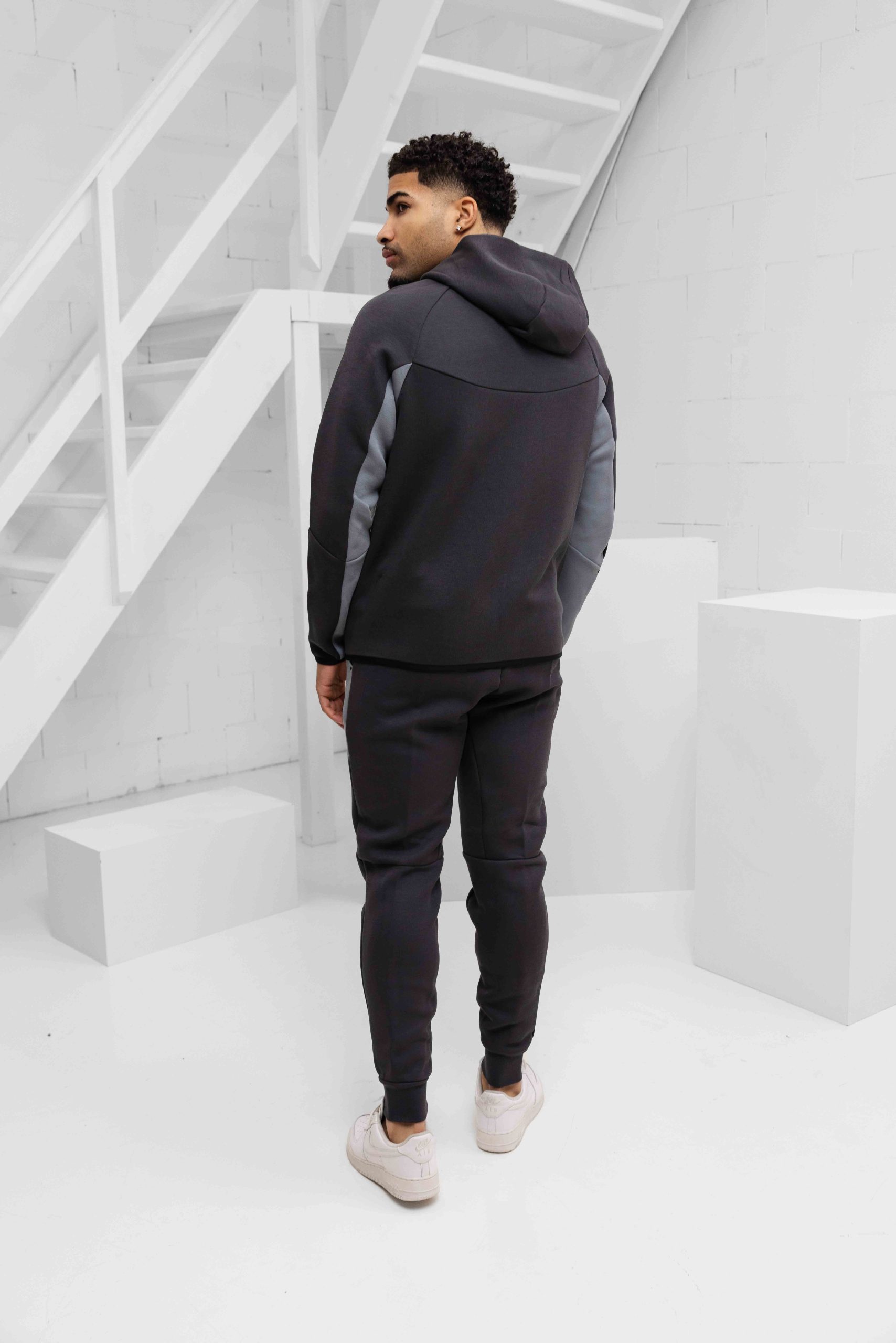 Nike Tech Fleece Trainingspak Heren Donkergrijs/Lichtgrijs