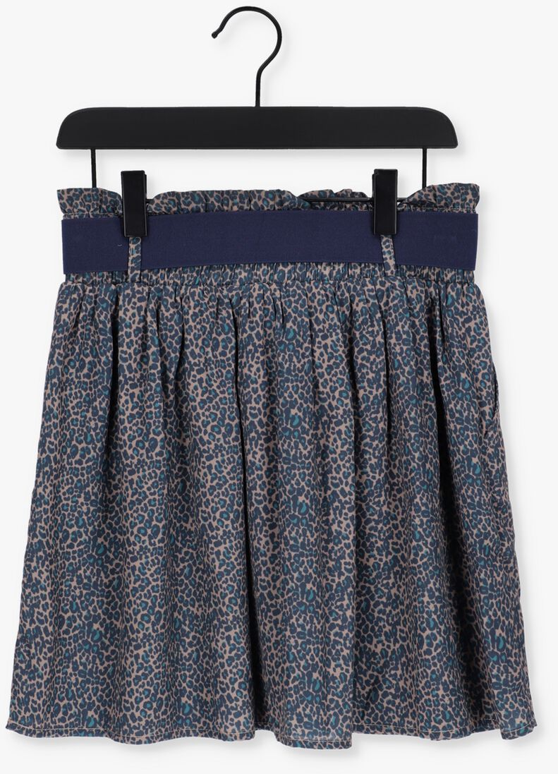 NOBELL blauwe nobell minirok nanu skirt animal aop