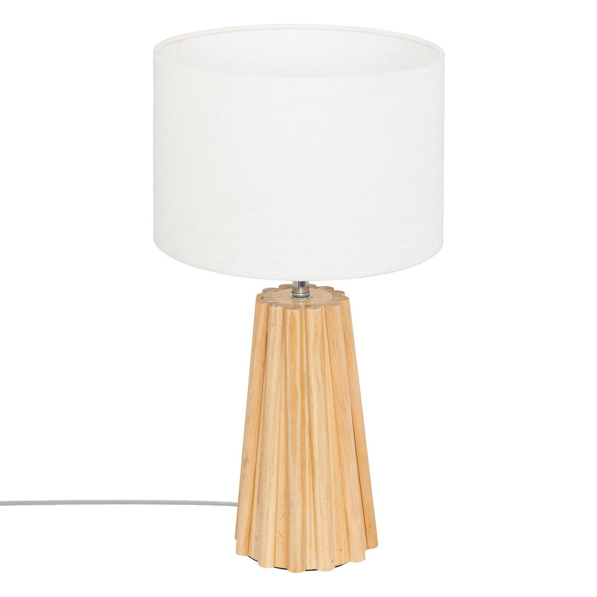 LAMPE BOIS ADON NATUREL H.53CM