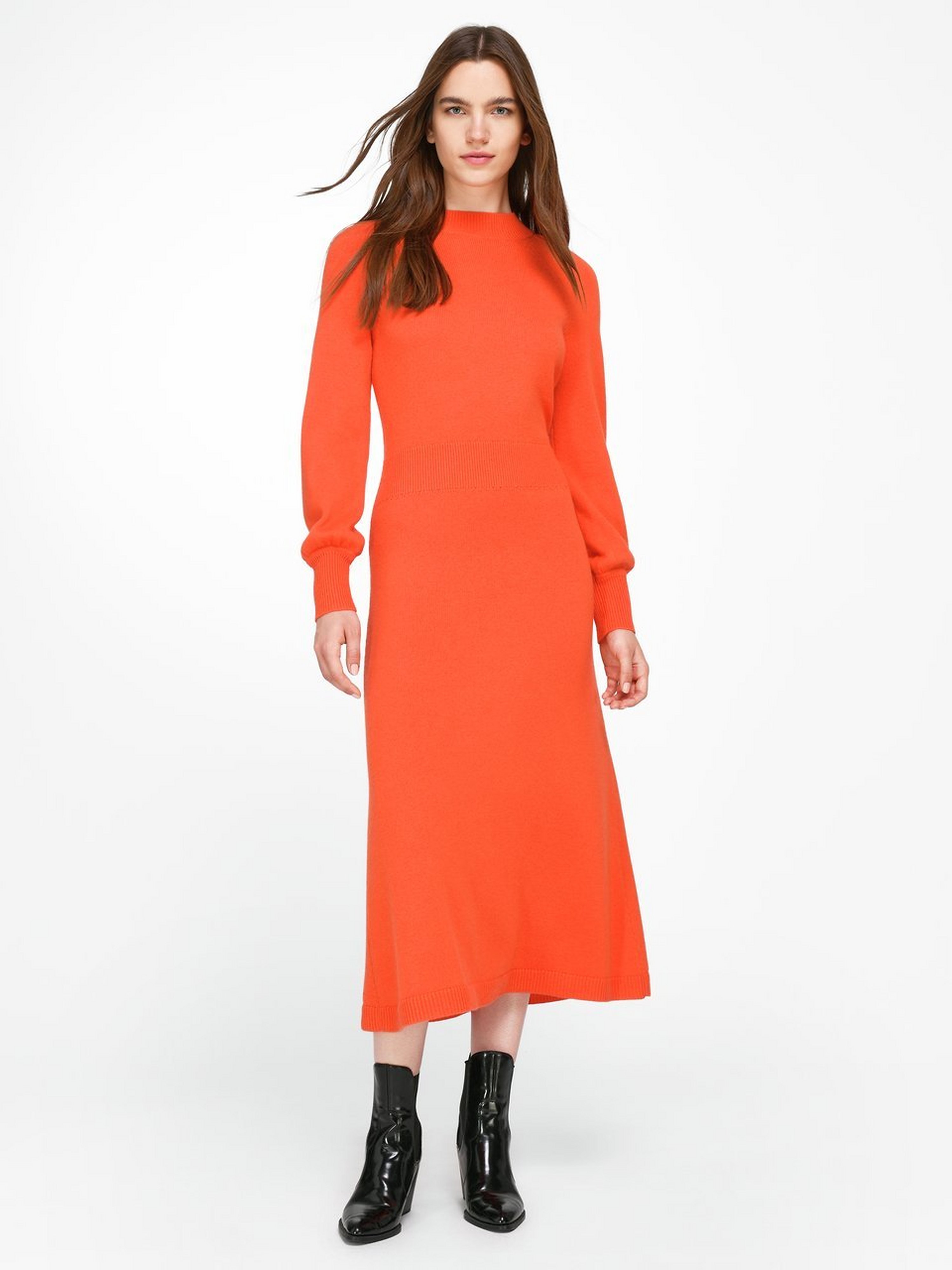 Strickkleid aus Schurwolle und Kaschmir