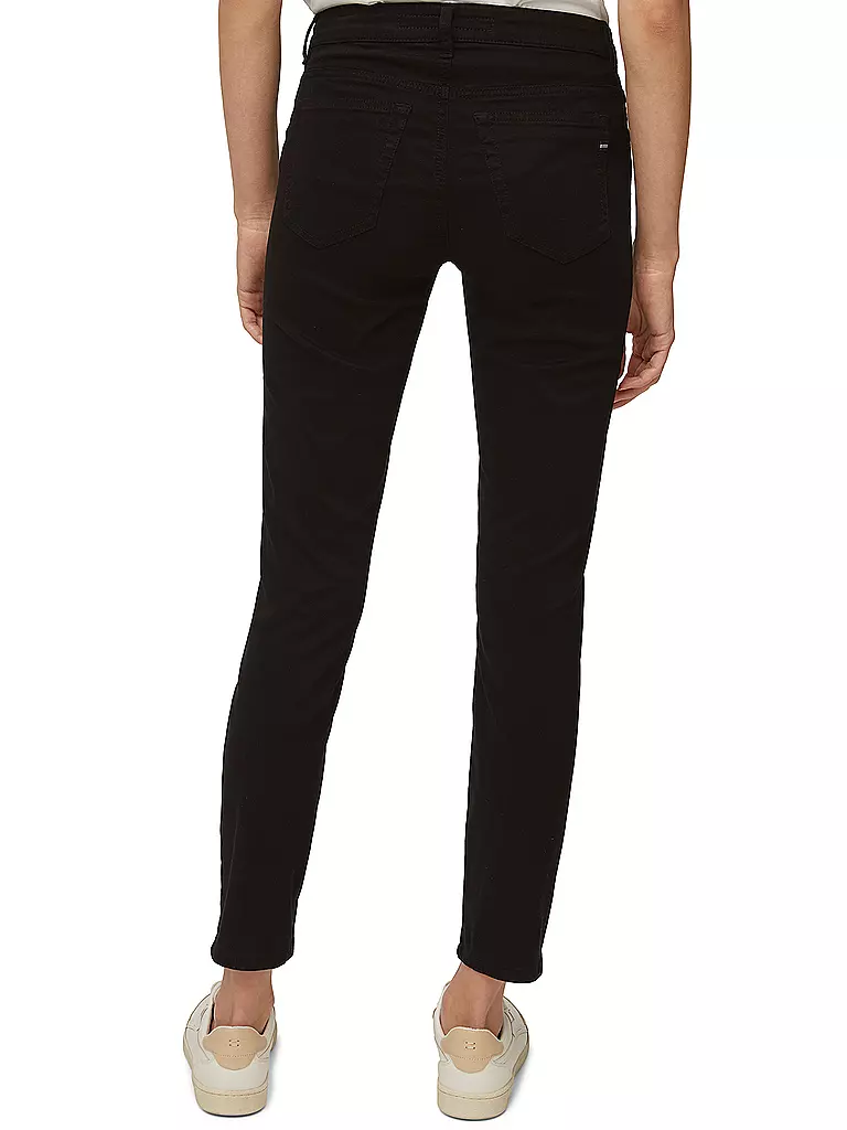 MARC O'POLO Hose Lulea Slim Fit schwarz