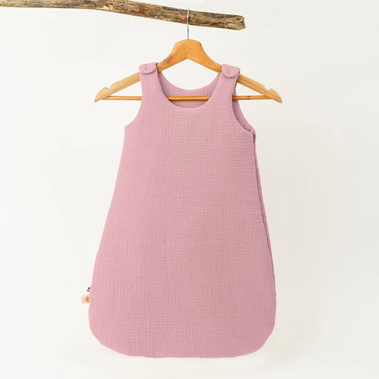 Papate Gigoteuse Hiver en Coton Bio rose - 70x90 cm