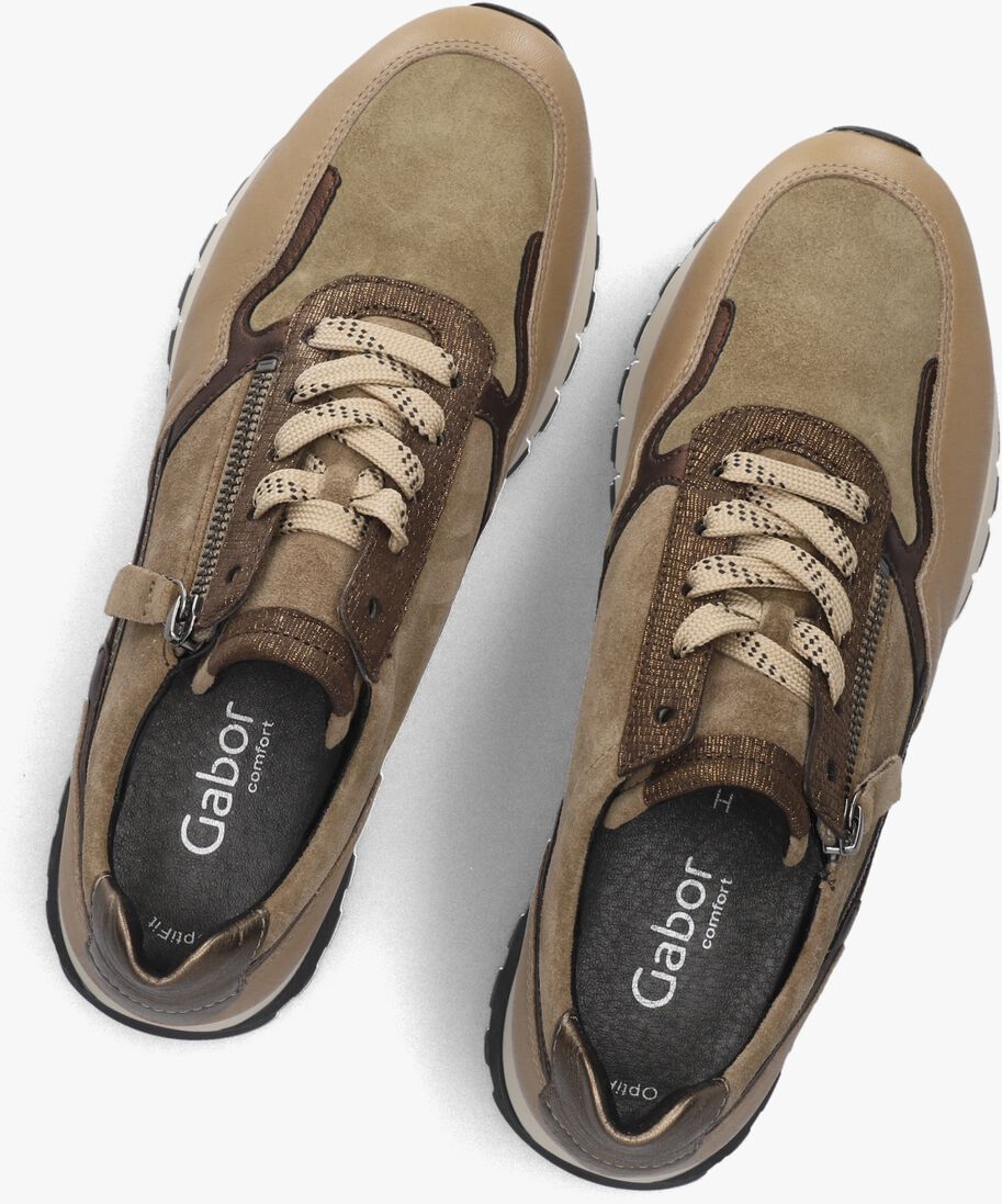 bruine gabor lage sneakers 378