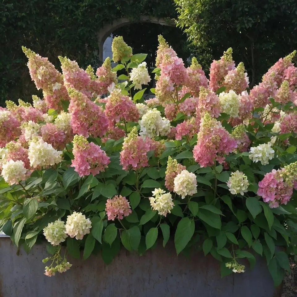 Pluimhortensia - Set van 2 - Hydrangea 'Candlelight' - Hoogte 25-40cm - ⌀19cm