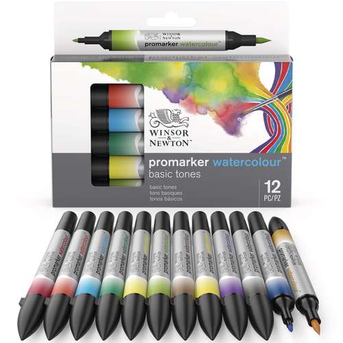 WINSOR & NEWTON™ promarker watercolour™ basic tones, Sets