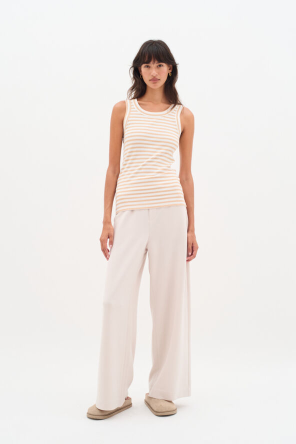 InWear DagnaIW Striped Tank Alabaster/pure white stripe