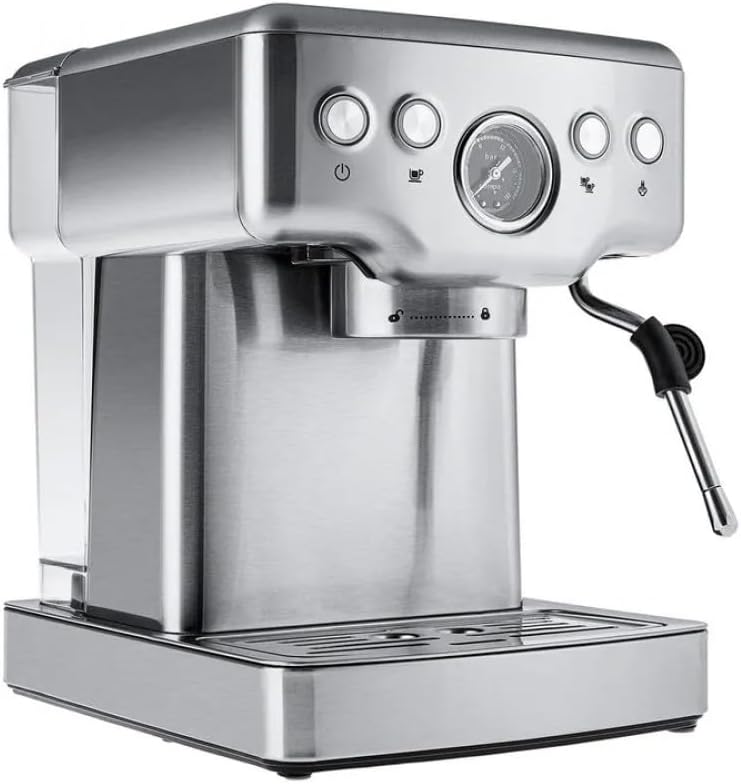 KARACA Coffee Art 1353 Espressomaschine, 1350W, 20 Bar Druck, 1,8L Wassertank, Tassenwärmer, Milchaufschäumen, für Espresso, Cappuccino, Latte und mehr