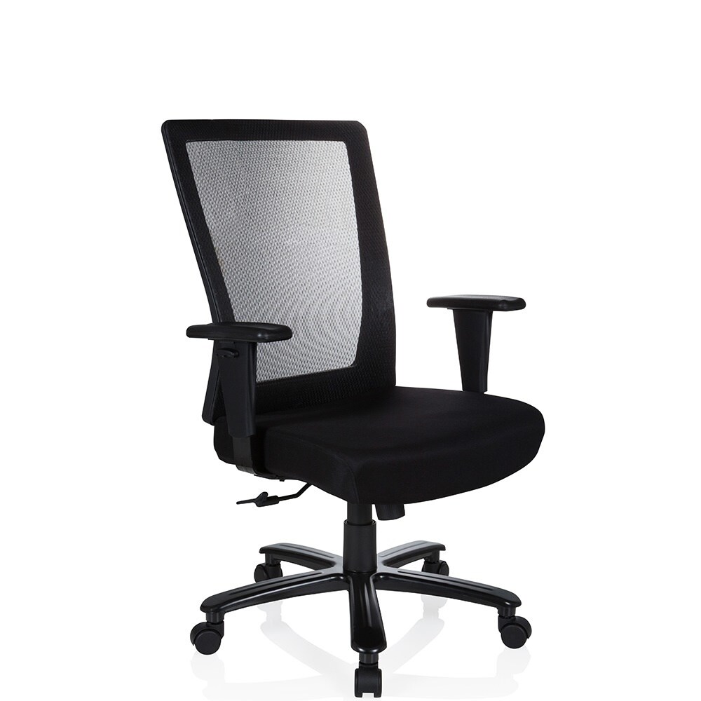 XXL Drehstuhl XXL EXTENDER Stoff/Netzstoff mit Armlehnen (höhenverstellbar) hjh OFFICE