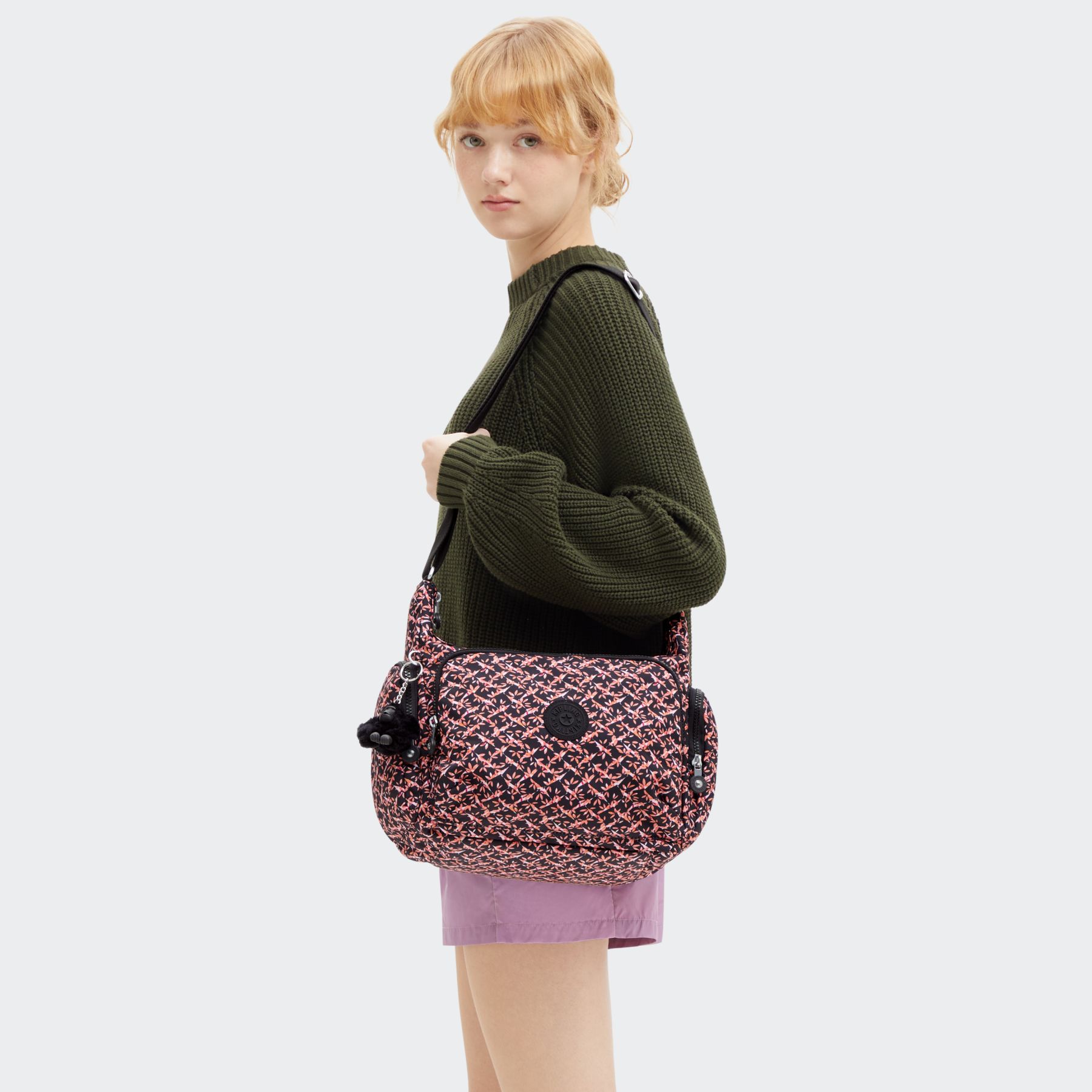 GABB Grand sac à bandoulière avec sangle réglable - Dancing Bouquet