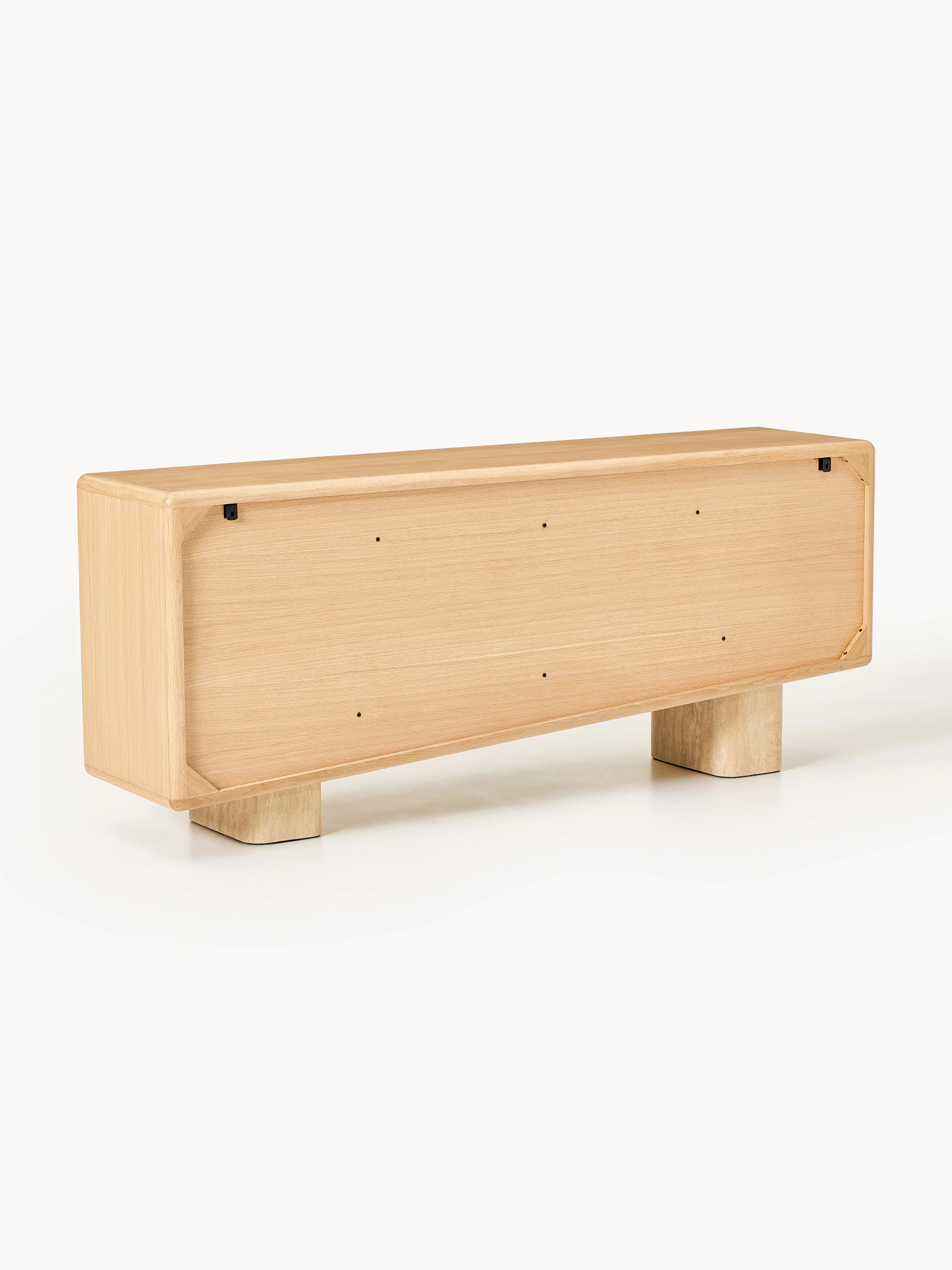 Houten dressoir Tundra met travertijn poten