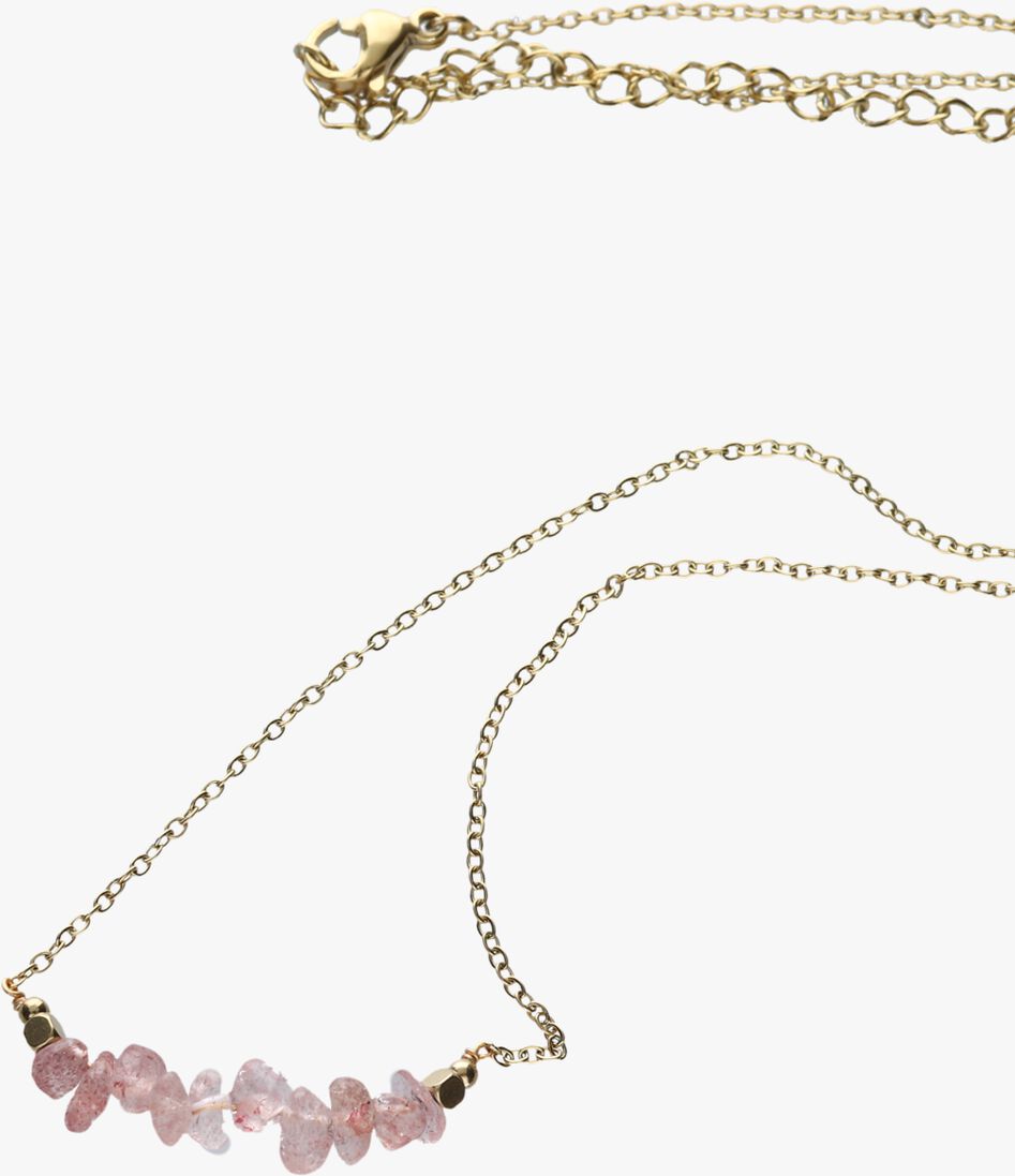 NOTRE-V gouden notre-v ketting korte ketting glas steen