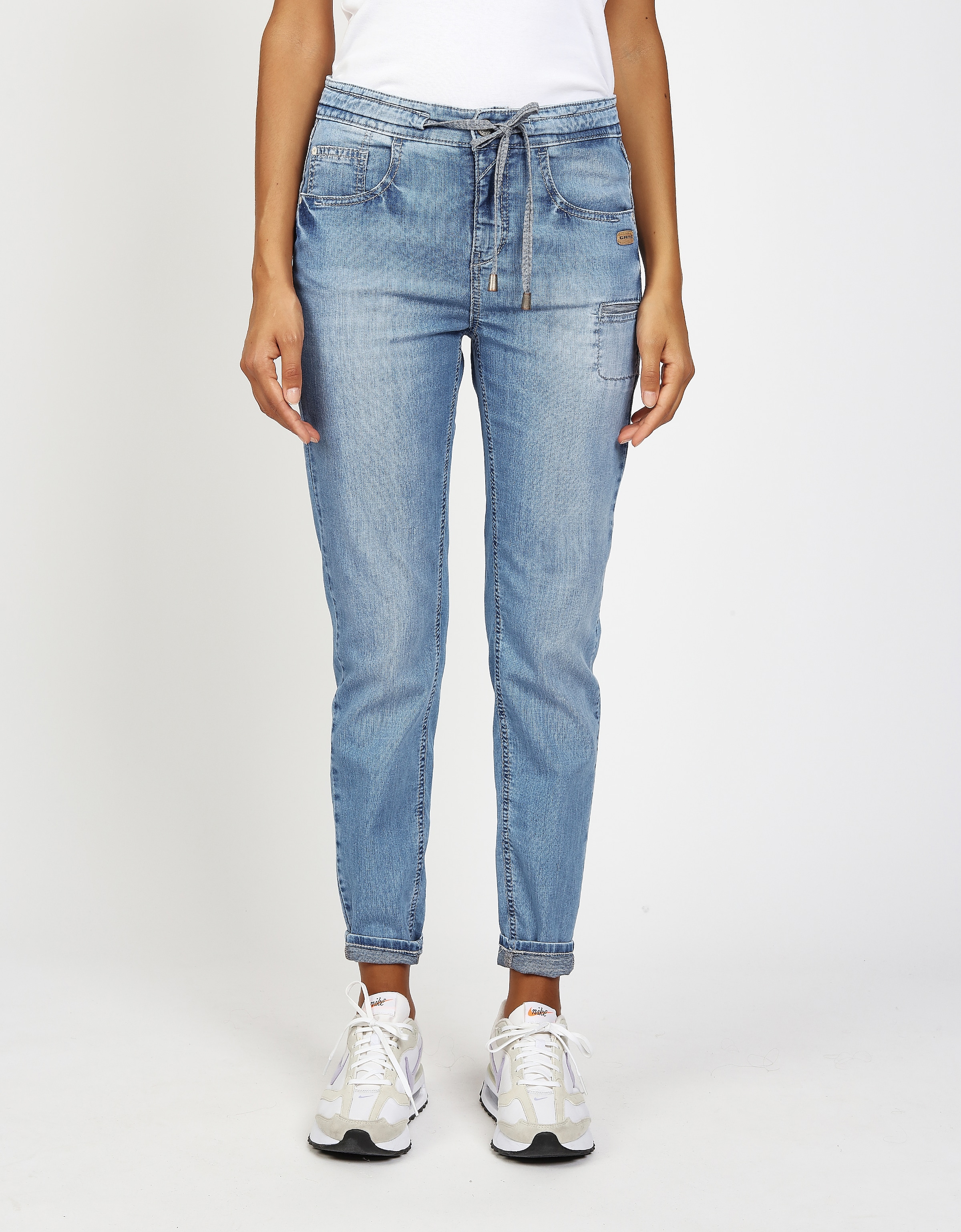 GANG 5-Pocket-Jeans »94AMELIE JOGGER« mit Tunnelzug, Relaxed Fit