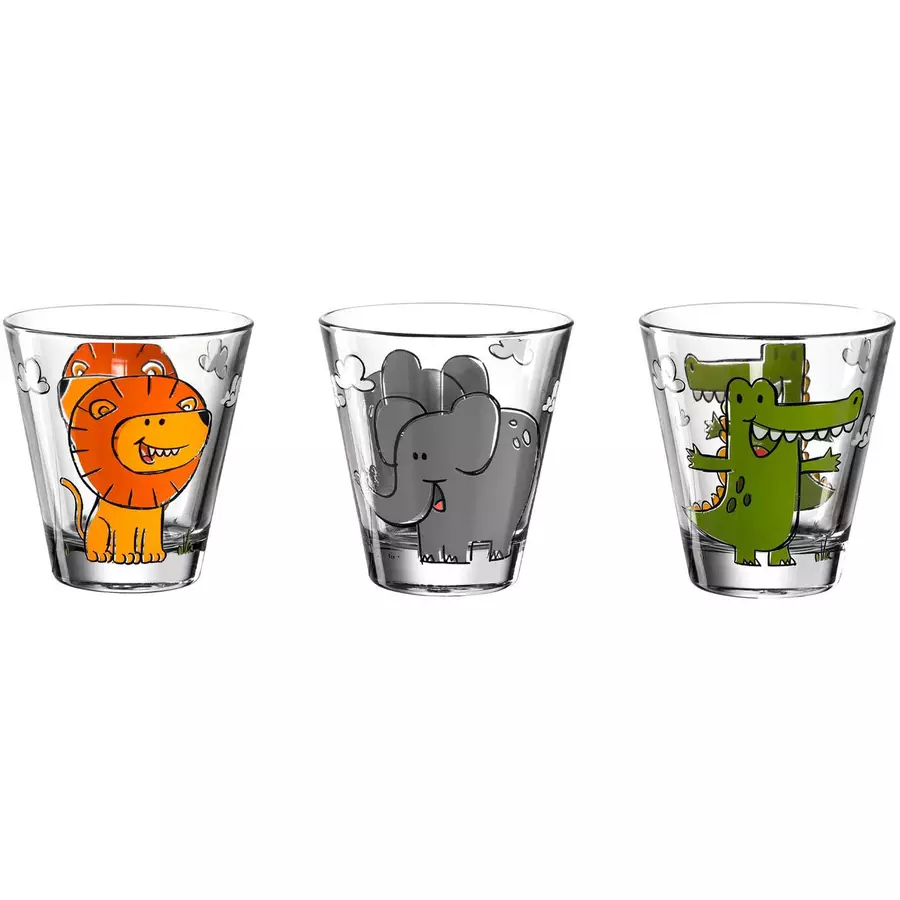 Leonardo Kinderbecher Bambini 215 ml 3er Set bunt