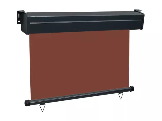 Auvent paravent store brise-vue marron 80 x 250 x 70 cm 02_0007041