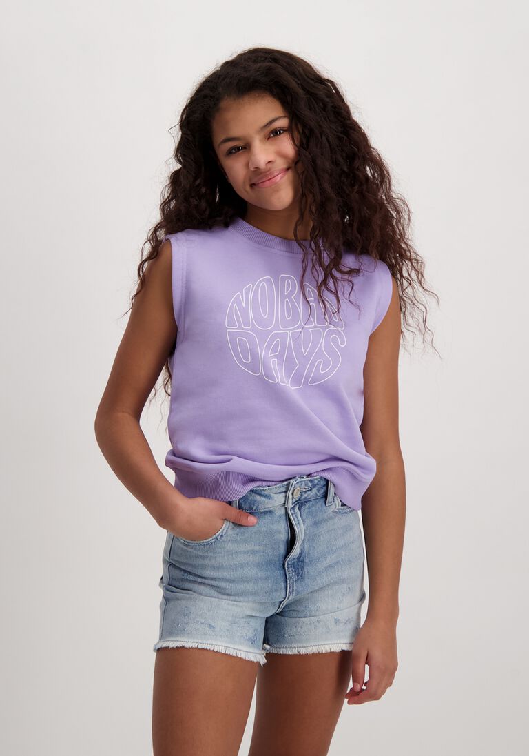 CARS JEANS lila cars jeans t-shirt baddie sleeveless sw