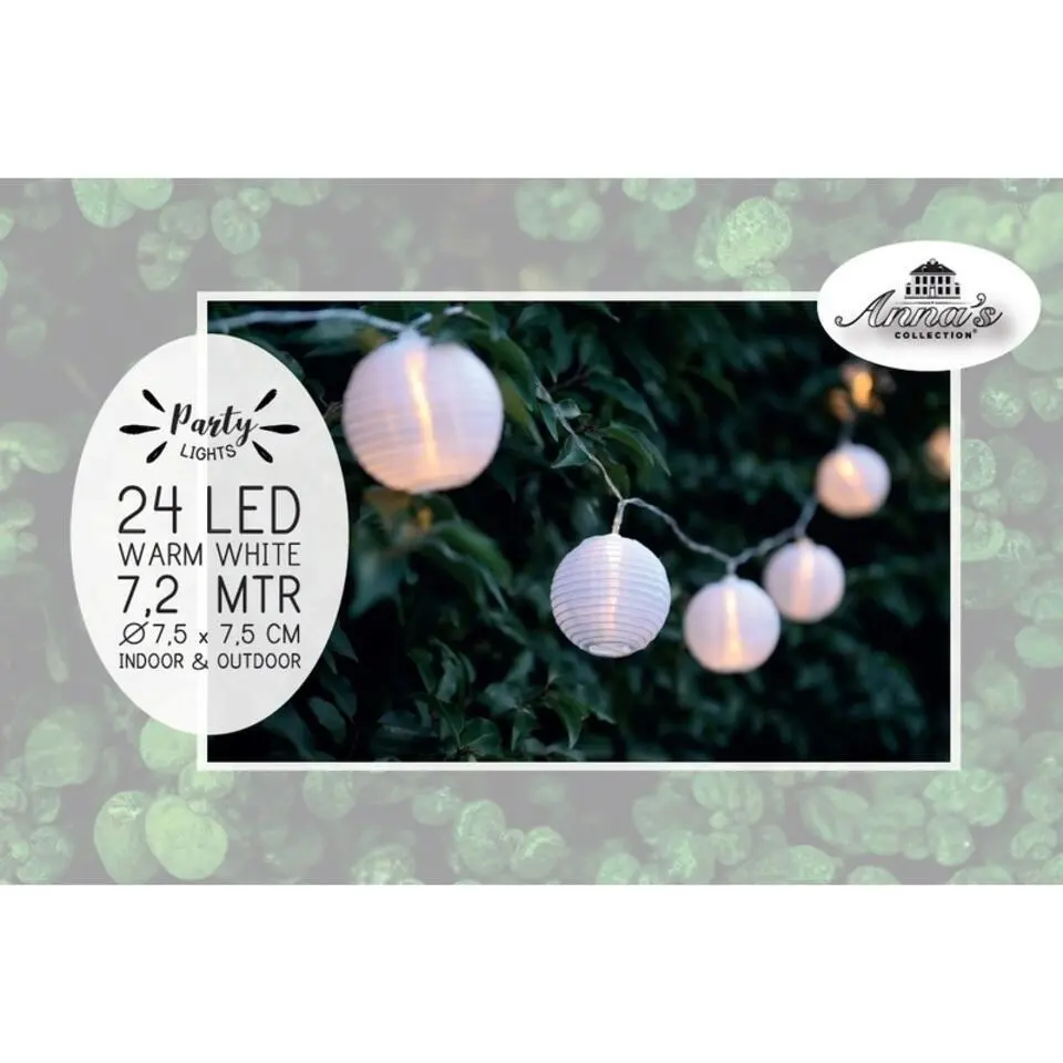Anna's Collection Lichtsnoer - tuinverlichting wit - 720 cm