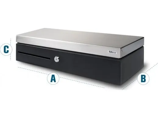 Safescan SD-4617S - Cash Drawer - sort, sølv